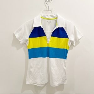 Oakley Striped Athletic Fit Polo Shirt Top